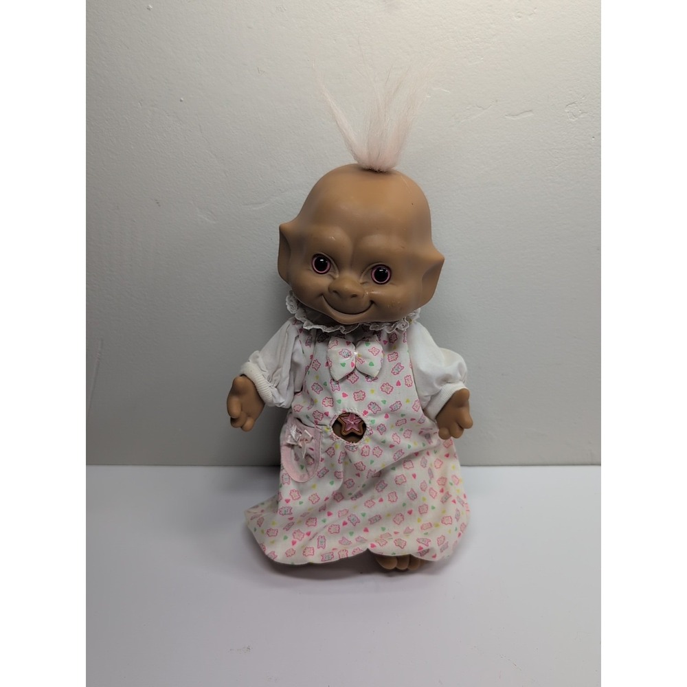 Troll Doll 11" Treasure Ace Novelty Baby Doll Star Wish stone Gem diamond
